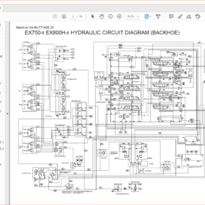 Hitachi Ex750-5 Ex800H-5 Hydraulic Excavator Electrical Circuit Diagram Manual - PDF DOWNLOAD