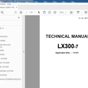 Hitachi LX300-7 Wheel Loader Technical Manual (KM-TL307E-00) - PDF Download