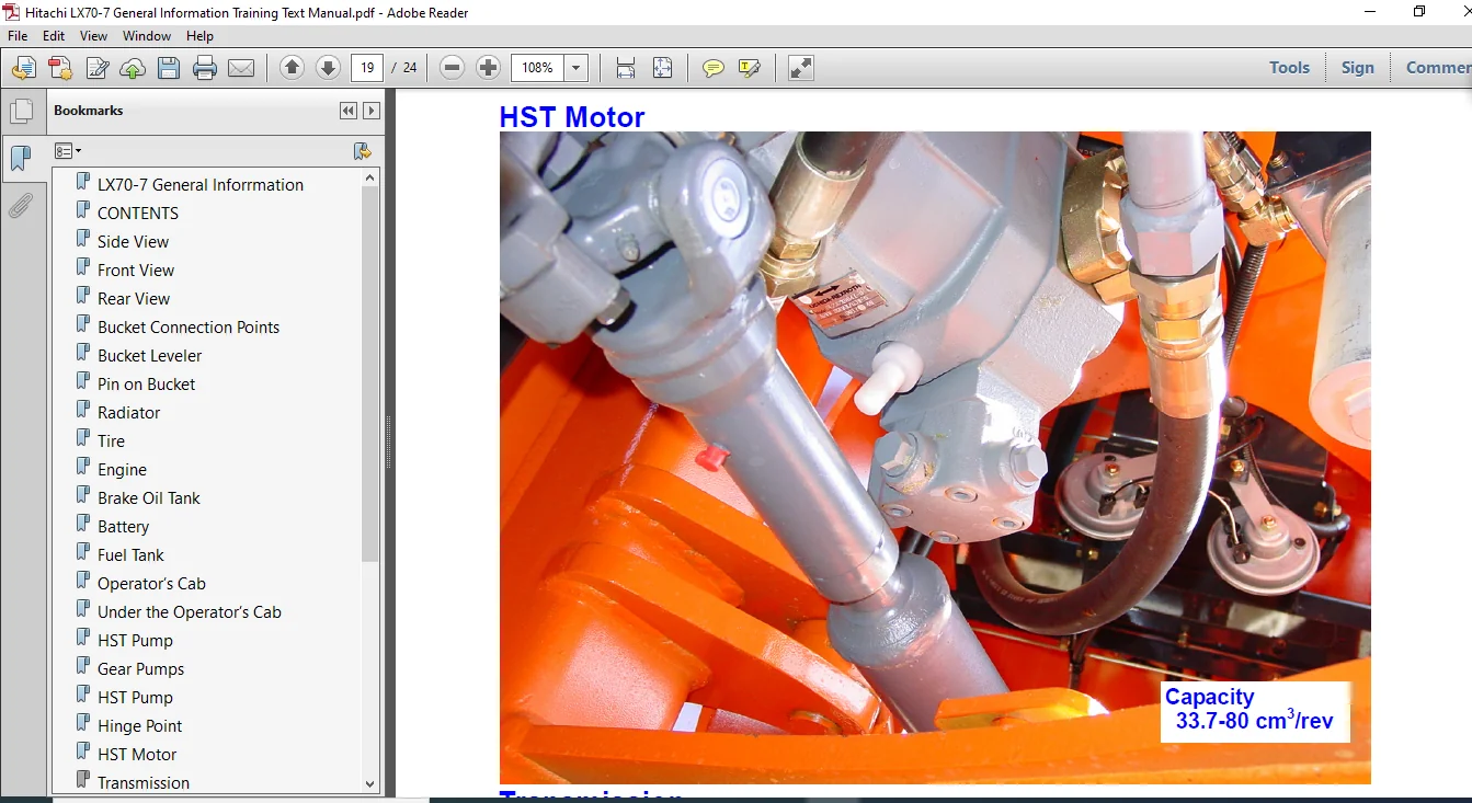 Hitachi LX70-7 General Information Training Text Manual (TTLA-0607-LX) - PDF Download - Image 2