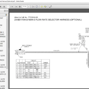 Hitachi ZAXIS 170W-3 190W-3 Front Attachment Harness(Optional) Manual - PDF DOWNLOAD