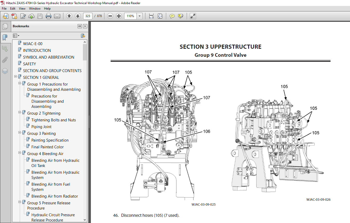 Hitachi ZAXIS 470H GI-Series Hydraulic Excavator Technical Workshop ...