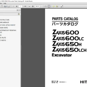 Hitachi ZAXIS 650LC-3 670LCH-3 Hydraulic Excavator Technical Operational Principle Manual - PDF DOWNLOAD