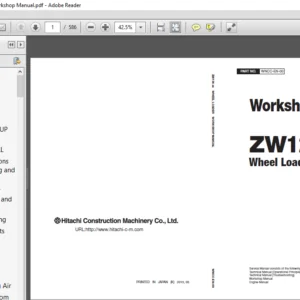 Hitachi ZW120-5B Wheel Loader Workshop Manual (WNCC-EN-00) - PDF Download