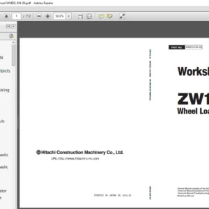 Hitachi ZW 150-5B Wheel Loader Workshop Manual WNDG-EN-00 - PDF DOWNLOAD
