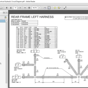 Hitachi ZW 220-5A Wheel Loader Electrical Hydraulic Circuit Diagram  - PDF DOWNLOAD