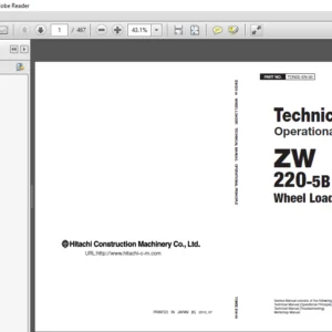 Hitachi ZW220-5B OPERATIONAL PRINCIPLE Manual - PDF DOWNLOAD