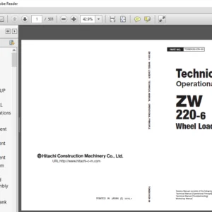 Hitachi ZW220 6 TROUBLESHOOTING Manual - PDF DOWNLOAD