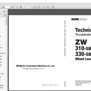 Hitachi ZW310 5B 330 5B TROUBLESHOOTING Manual - PDF DOWNLOAD