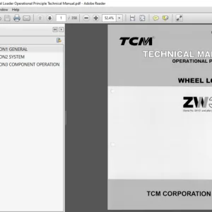 Hitachi ZW310 Wheel Loader Operational Principle Technical Manual (SEW-6CJAE) - PDF Download