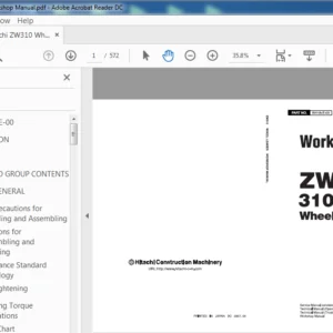 Hitachi ZW370 5B Wheel Loader Workshop Manual WNHE EN 00 - PDF DOWNLOAD