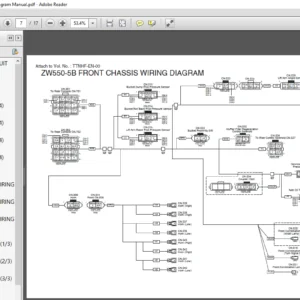 Hitachi ZW550 5B Electrical Hydraulic Circuit Diagram Manual - PDF DOWNLOAD
