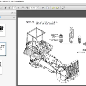 Hitachi ZW550 5B Wheel Loader Switch CAB INSIDE - PDF DOWNLOAD