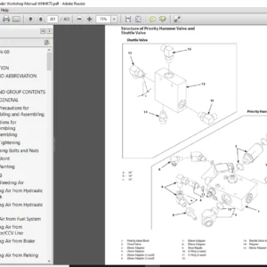 Hitachi ZW550 6 Wheel Loader Workshop Manual WNHK70  -  PDF DOWNLOAD
