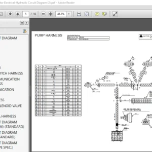 Hitachi ZX135US-5B Hydraulic Excavator Electrical-Hydraulic Circuit Diagram - PDF Download