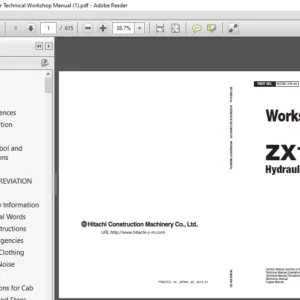 Hitachi ZX135US-5B Hydraulic Excavator Technical Workshop Manual (WDAE-EN-00) - PDF Download