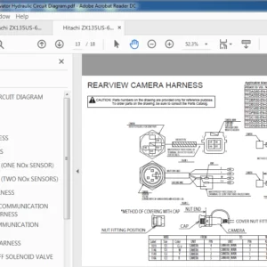 Hitachi ZX135US 6 Hydraulic Excavator Electrical Circuit Diagram - PDF DOWNLOAD