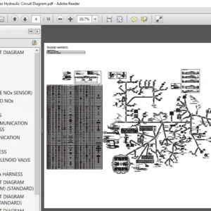 Hitachi ZX135US 6 Hydraulic Excavator Hydraulic Circuit Diagram - PDF DOWNLOAD