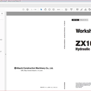 Hitachi ZX160LC-5A Hydraulic Excavator Technical Workshop Manual - PDF DOWNLOAD