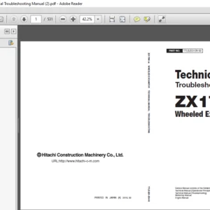 Hitachi ZX170W-5A Excavator Technical Troubleshooting Manual - PDF DOWNLOAD