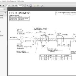Hitachi ZX17U-5A Hydraulic Excavator Electrical Hydraulic Circuit Diagram - PDF DOWNLOAD