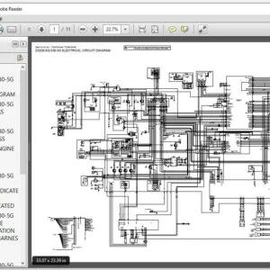 Hitachi ZX200-5G 200LC-5G 210H-5G 210LCH-5G 210K-5G 210 Excavator Electrical Circuit Diagram Manual - PDF DOWNLOAD