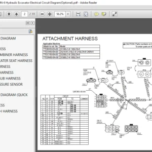 Hitachi ZX210-6 210LC-6 210LCN-6 240N-6 Hydraulic Excavator Electrical Circuit Diagram (Optional) - PDF DOWNLOAD