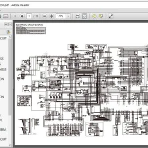 Hitachi ZX240-5A 240LC-5A 250H-5 Hydraulic Circuit Diagram Manual - PDF Download