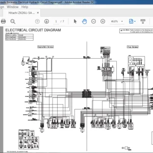 Hitachi ZX26U-5A Hydraulic Excavator Electrical Hydraulic Circuit Diagram - PDF DOWNLOAD