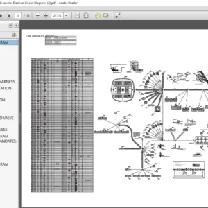 Hitachi ZX290LC-5B ZX290LCN-5B Hydraulic Excavator Electical-Hydraulic Circuit Diagram - PDF Download
