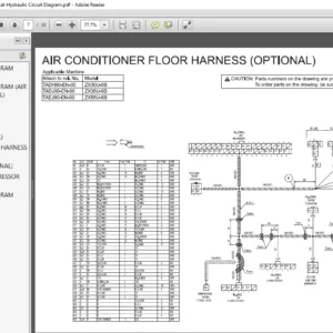 Hitachi ZX30U-5B Hydraulic Excavator Electrical Hydraulic Circuit Diagram Manual - PDF DOWNLOAD