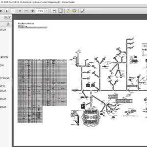 Hitachi ZX330-5A ZX330LC-5A ZX350H-5A ZX350LCH-5A ZX350K-5A ZX350LCK-5A Electrical Hydraulic Circuit Diagram - PDF Download