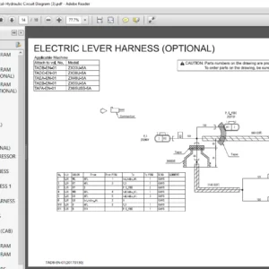 Hitachi ZX33U-5A Hydraulic Excavator Electrical Hydraulic Circuit Diagram Manual - PDF DOWNLOAD