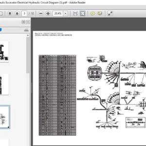 Hitachi ZX350LC-5B ZX350LCN-5B Hydraulic Electrical Circuit Diagram - PDF Download
