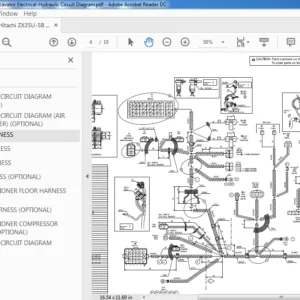 Hitachi ZX35U-5B Hydraulic Excavator Electrical-Hydraulic Circuit Diagram Manual - PDF DOWNLOAD