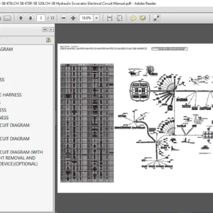 Hitachi ZX470-5B ZX470LC-5B ZX470H-5B ZX470LCH-5B ZX470R-5B ZX520LCH-5B Hydraulic Electrical Circuit Manual - PDF Download