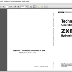 Hitachi ZX670LC-5G Hydraulic Excavator Technical Operational Principle Manual - PDF DOWNLOAD