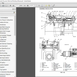 Hitachi ZX800 850H Hydraulic Excavator Technical Workshop Manual - PDF DOWNLOAD