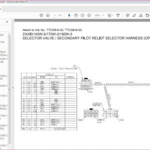 Hitachi Zaxis 140W-3 Hydraulic Excavator Harness Manual - PDF DOWNLOAD