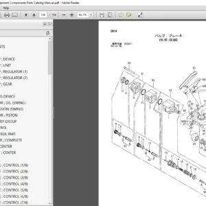 Hitachi Zaxis 190W-3 Equipment Components Parts Catalog Manual - PDF DOWNLOAD