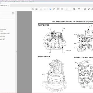 Hitachi Zaxis ZX180W Wheeled Excavator Technical Troubleshooting Manual - PDF DOWNLOAD