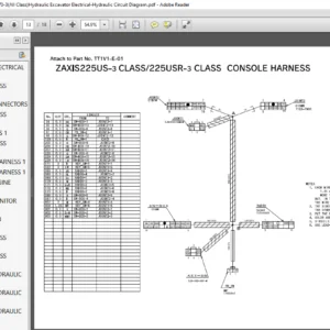 Hitachi Zaxis200-3 225US-3 225USR-3 240-3 270-3 Excavator Electrical-Circuit Diagram Manual - PDF DOWNLOAD