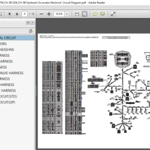 Hitachi Zx470-5B EX470LC-5B EX470H-5B EX470LCH-5B EX520LCH-5B Hydraulic Electrical Circuit Diagram - PDF Download
