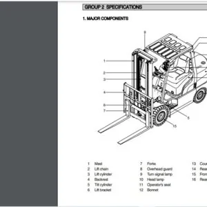 Hyundai Forklift Truck 20D-25D-30-33D-7E Service Manual - PDF DOWNLOAD