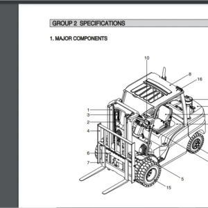 Hyundai Forklift Truck 35.40.45D-9A,50DA-9A Service Manual - PDF DOWNLOAD