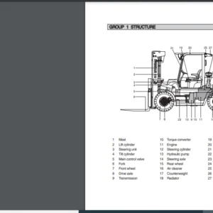 Hyundai Forklift Truck 50.70D-9B Service Manual - PDF DOWNLOAD