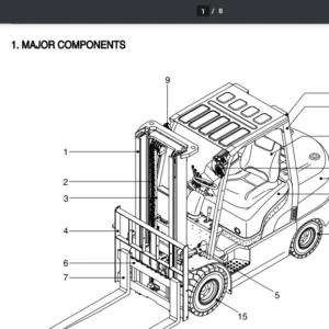 Hyundai Forklift Truck 35DF-7 Service Manual - PDF DOWNLOAD