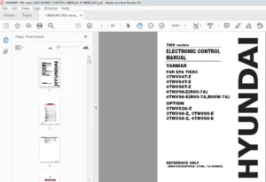 Hyundai Yanmar TNV series Electronic Control Manual - PDF DOWNLOAD