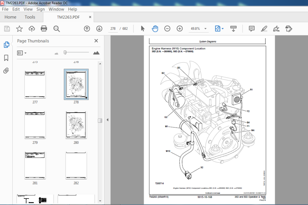 John Deere 35D & 50D Excavator Operation & Tests Technical Manual ...