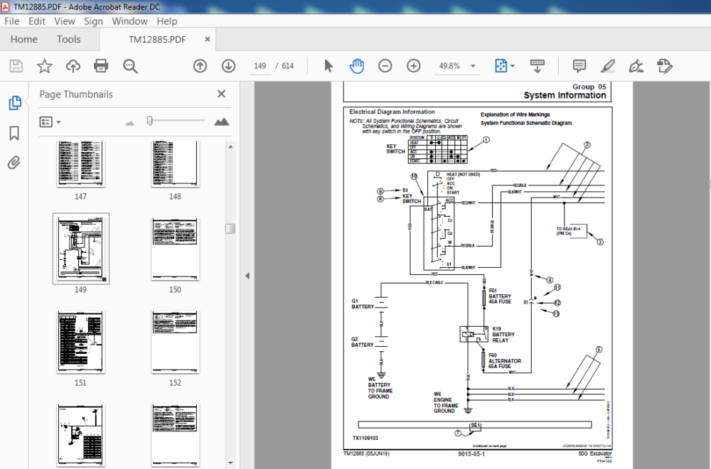 John Deere 50G Compact Excavator Operation and Test Service Manual ...