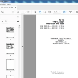 John Deere 624K 4WD Loader Operation & Test Manual - PDF DOWNLOAD